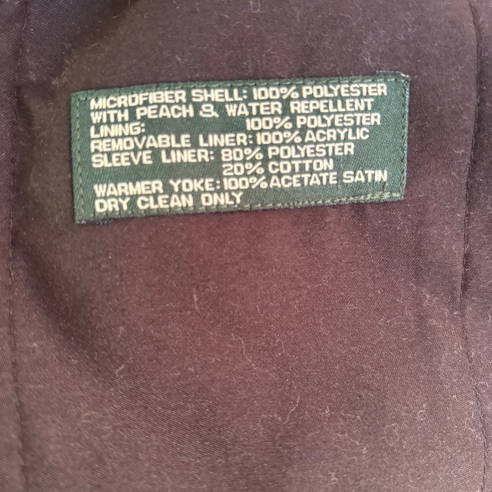 Vintage Y2K Lauren Ralph Lauren Men's Black Trench‎ Coat 44R Belted Waterproof - Picture 10 of 11